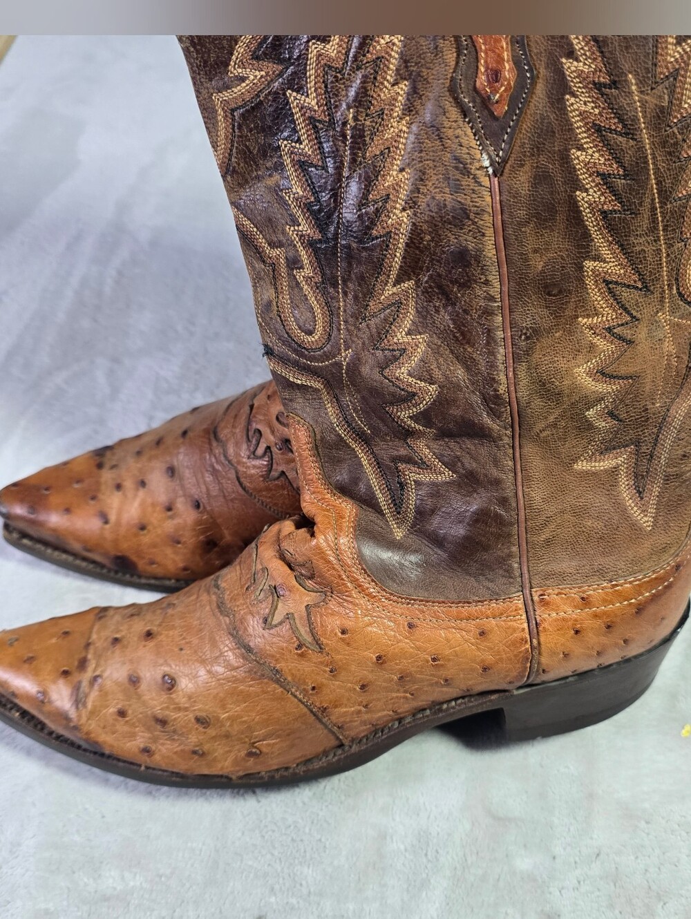 Lucchese 1883 Full Quill Ostrich Boots 10.5 N761854
